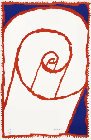 石版画 Alechinsky - Papier roulé