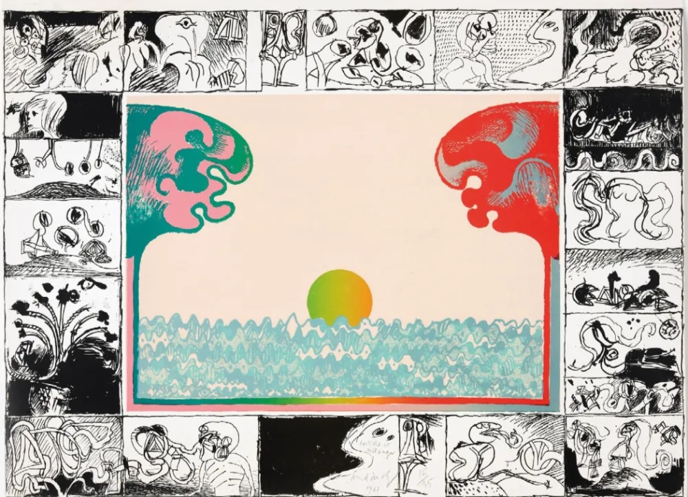 石版画 Alechinsky - Pastiche et mélange