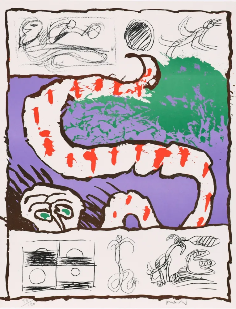 石版画 Alechinsky - Peau Neuve