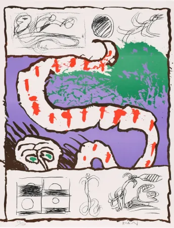 石版画 Alechinsky - Peau Neuve