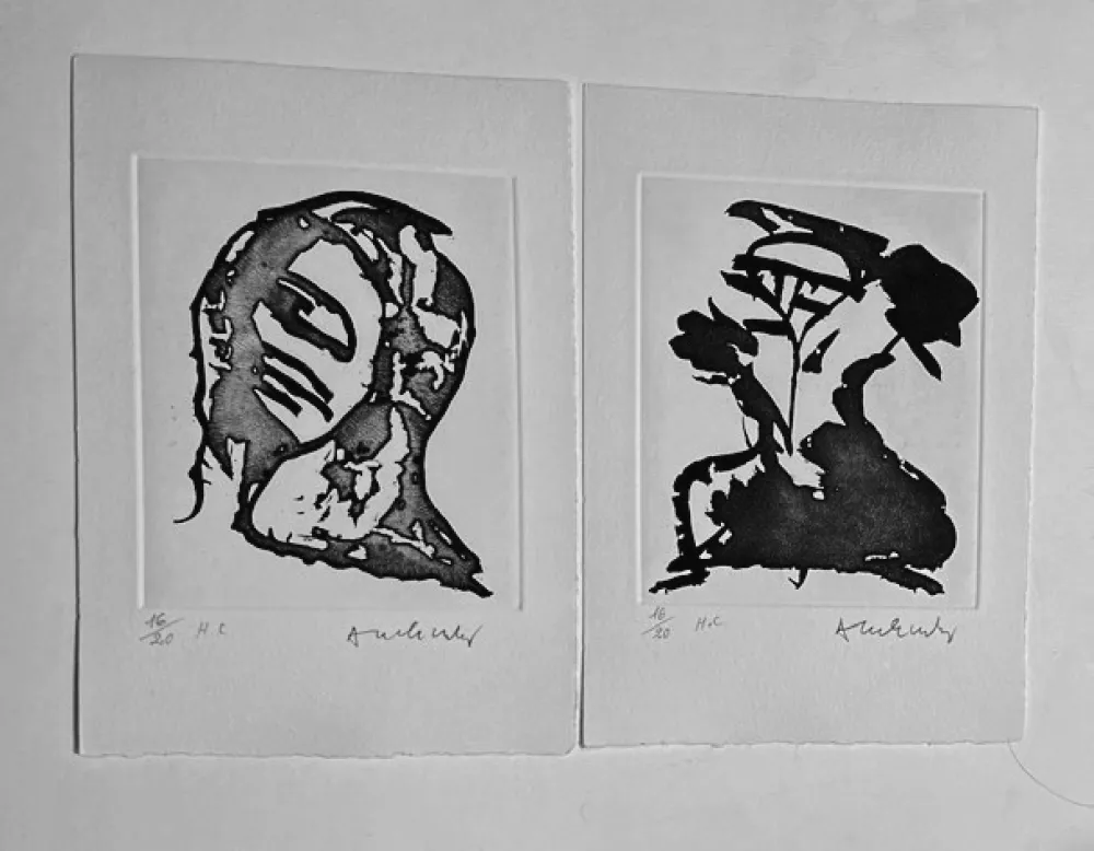 飞尘腐蚀法 Alechinsky - Petites huiles