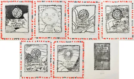 蚀刻版画 Alechinsky - Pièces du mobilier urbain