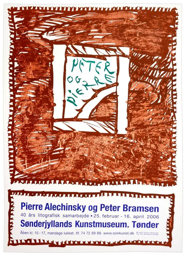 海报 Alechinsky - Pierre Alechinsky og Peter Bramsen, Sønderjylland Kunstmuseum. Tønder