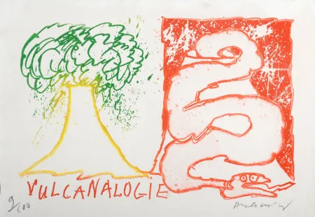 蚀刻版画 Alechinsky - Pierre Alechinsky : Vulcanalogie, 1970 - Hand-signed