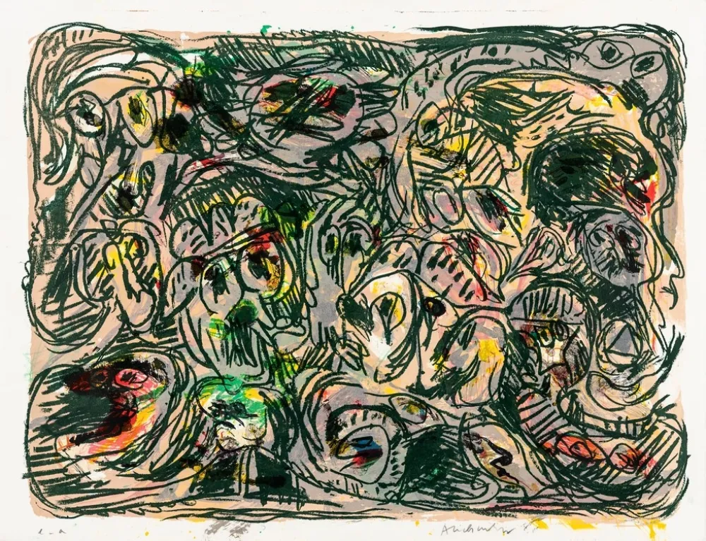 石版画 Alechinsky - Plan d'ensemble