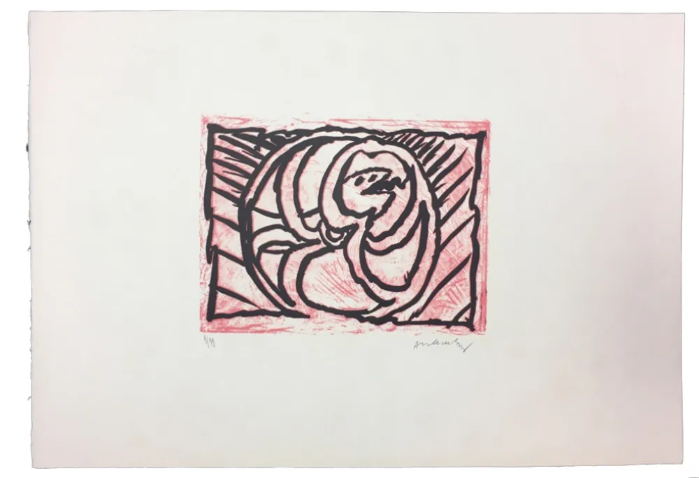 油毡版画 Alechinsky - Planche V