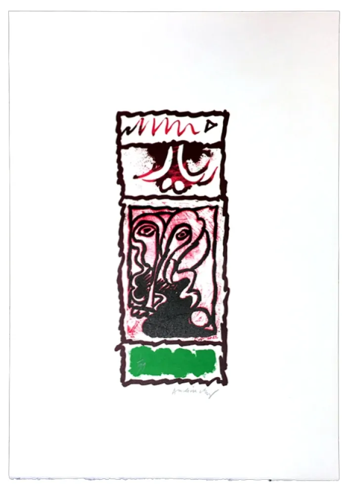 油毡版画 Alechinsky - Planche X