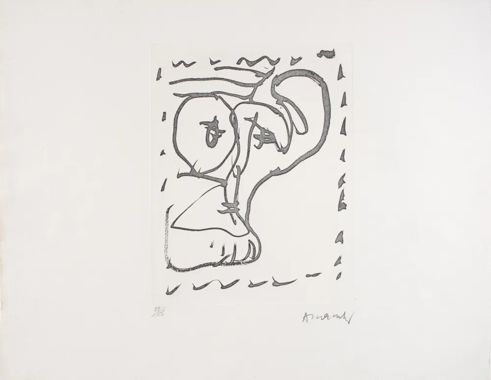 蚀刻版画 Alechinsky - Poèmes à voir