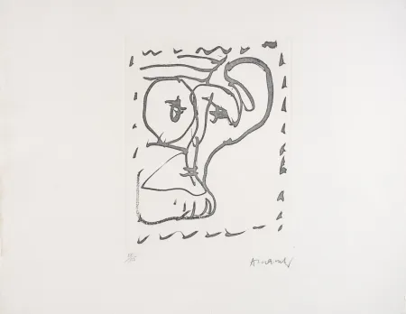 蚀刻版画 Alechinsky - Poèmes à voir