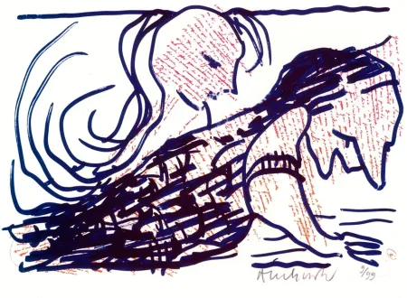 石版画 Alechinsky - Pointes et feutres