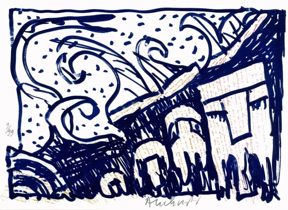 石版画 Alechinsky - Pointes et Feutres