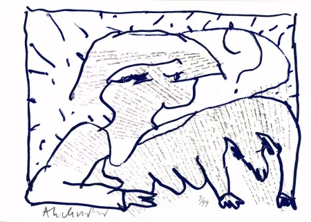 石版画 Alechinsky - Pointes et Feutres