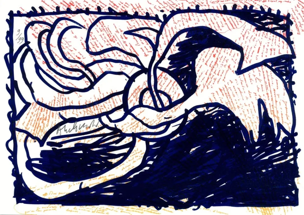 石版画 Alechinsky - Pointes et Feutres