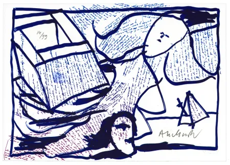 石版画 Alechinsky - Pointes et Feutres (4)