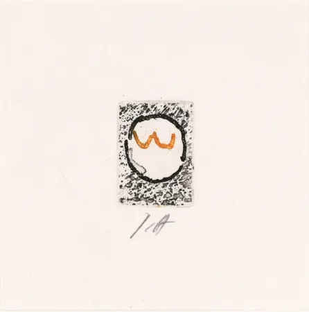 蚀刻飞尘法 Alechinsky - Pointes Planche I bis