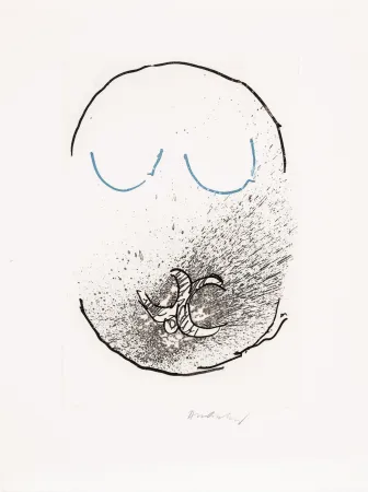 蚀刻飞尘法 Alechinsky - Pointes Planche IX bis