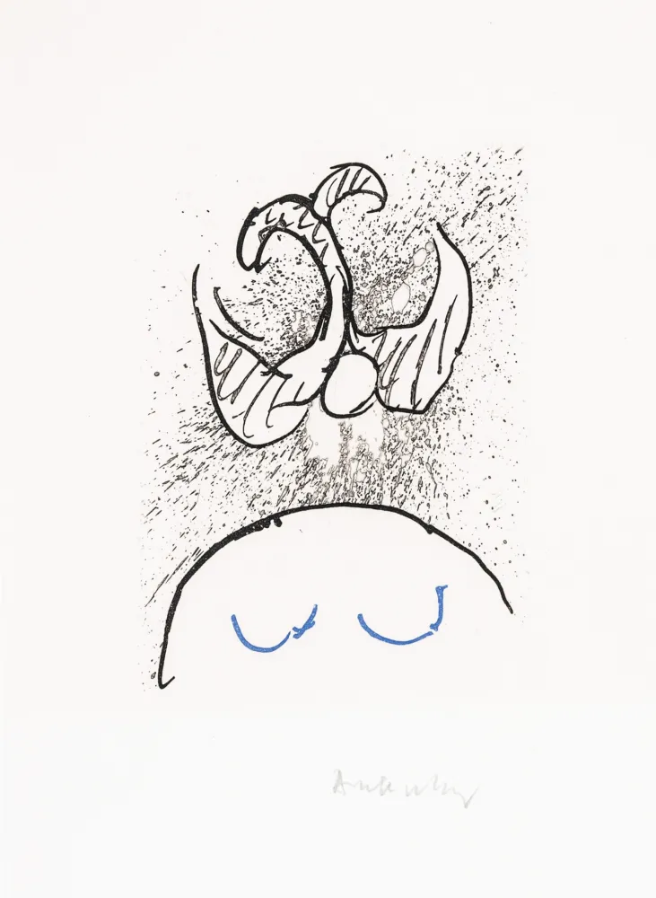 蚀刻飞尘法 Alechinsky - Pointes Planche VI bis