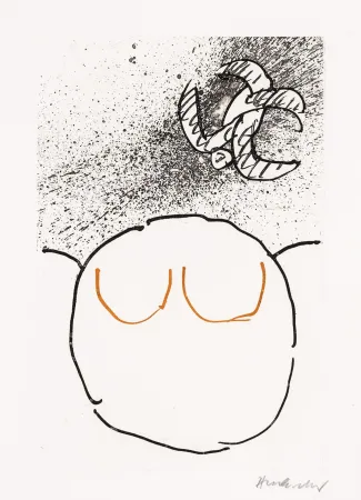 蚀刻飞尘法 Alechinsky - Pointes Planche X bis