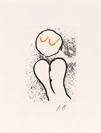 蚀刻飞尘法 Alechinsky - Pointes Planche XV bis