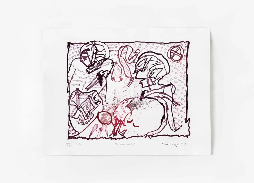 版画 Alechinsky - Pour Malcolm Lowry