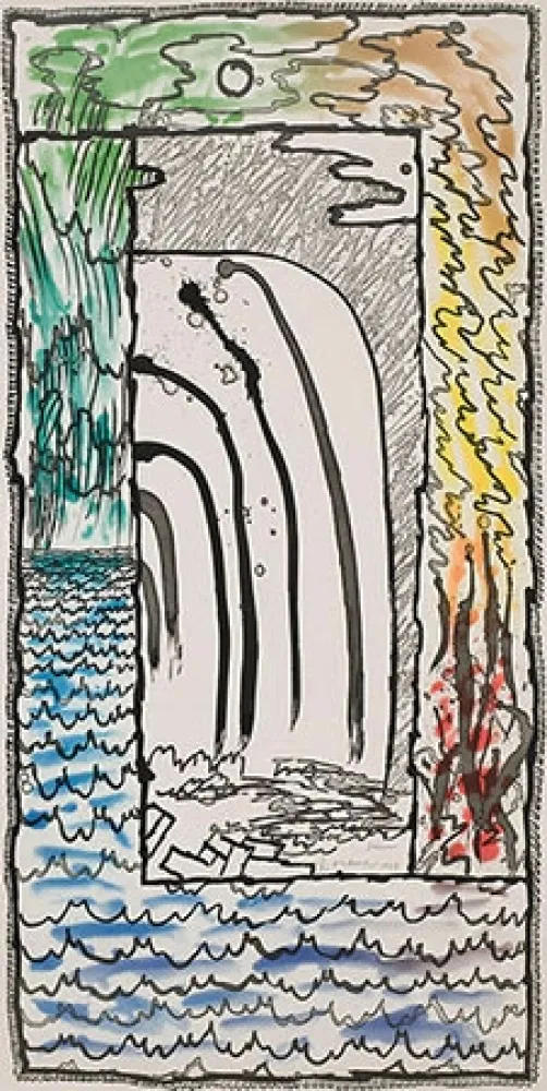 版画 Alechinsky - Prisma