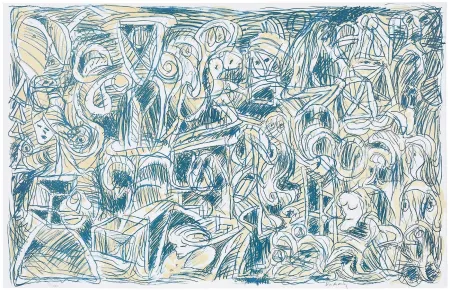 石版画 Alechinsky - Probleme demographique