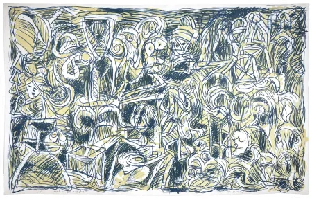 石版画 Alechinsky - Problème démographique