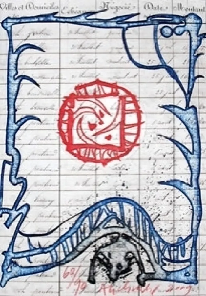 版画 Alechinsky - Quadrature