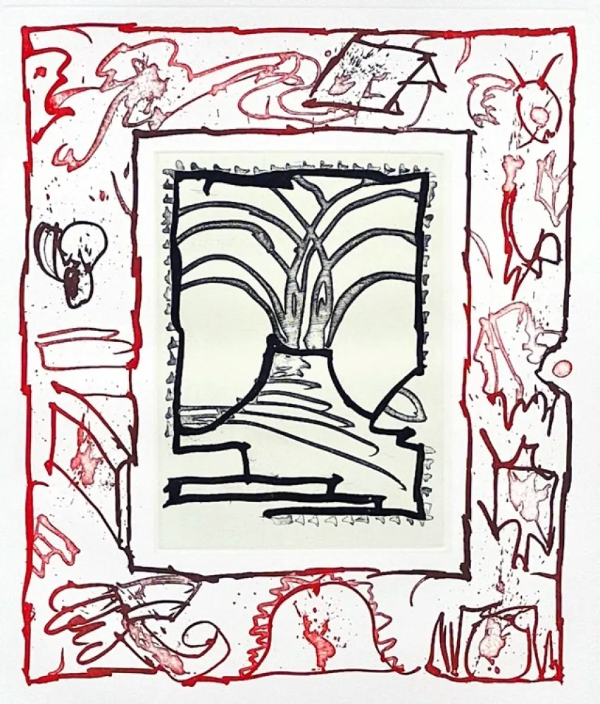 版画 Alechinsky - Raisin II