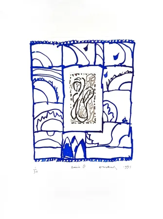 版画 Alechinsky - Raisin III