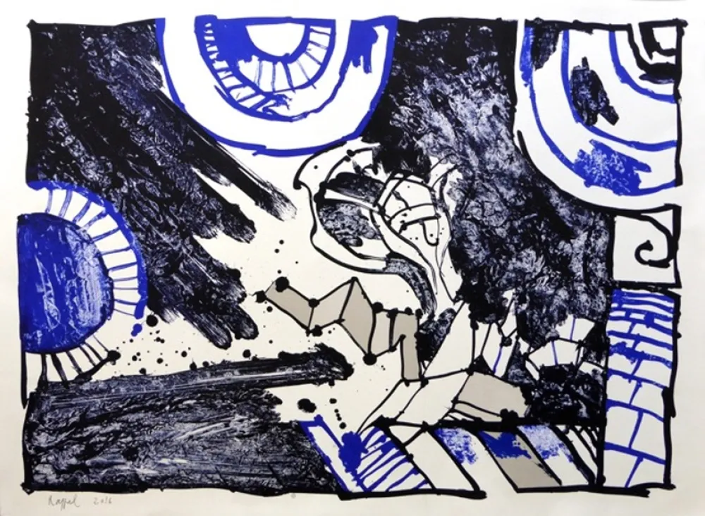 石版画 Alechinsky - Rappel 