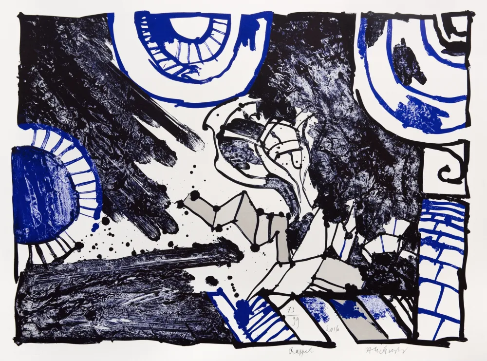 石版画 Alechinsky - Rappel