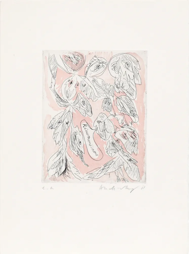 蚀刻版画 Alechinsky - Résumons nous