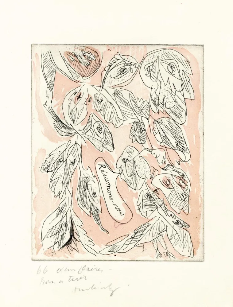 蚀刻版画 Alechinsky - Résumons-nous