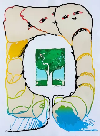 石版画 Alechinsky - Retour aux sources