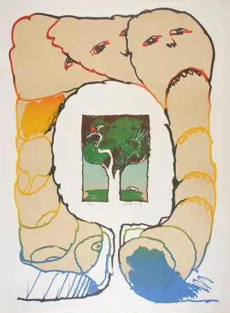 石版画 Alechinsky - Retour aux sources