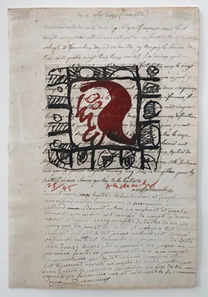 蚀刻版画 Alechinsky - Rêve de l'ammonite