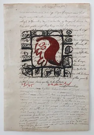 蚀刻版画 Alechinsky - Rêve de l'ammonite