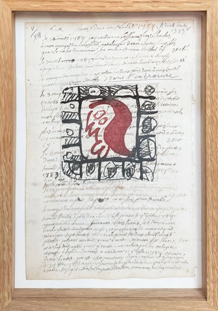 蚀刻版画 Alechinsky - Rêve de l'ammonite