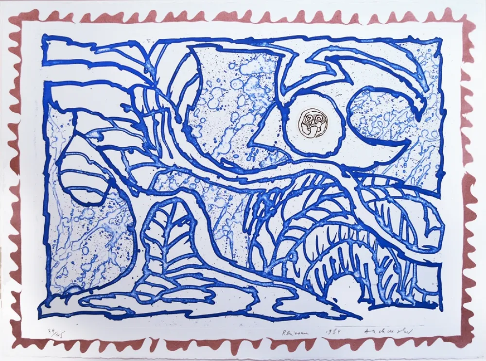 版画 Alechinsky - Rhizomes