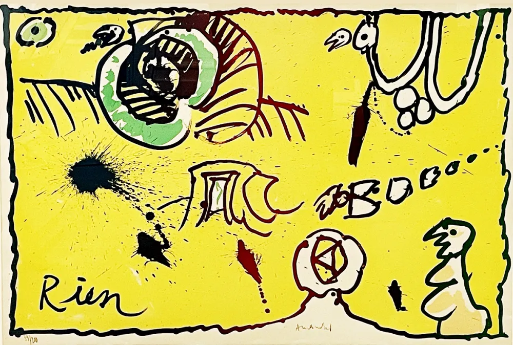 石版画 Alechinsky - Rien