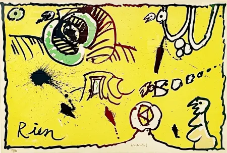 石版画 Alechinsky - Rien