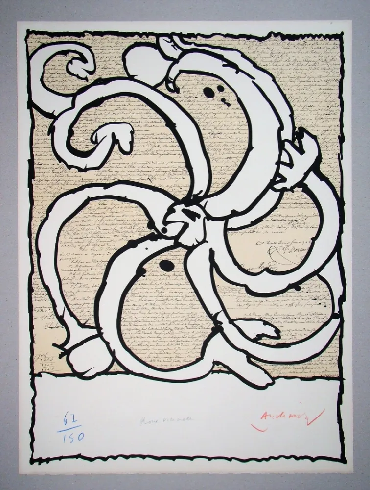 石版画 Alechinsky - Roue vicinale