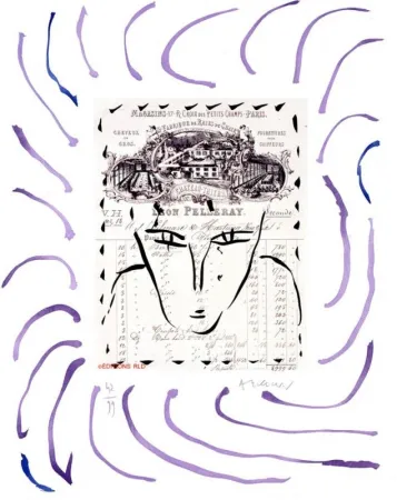 版画 Alechinsky - Rue croix des petits champs