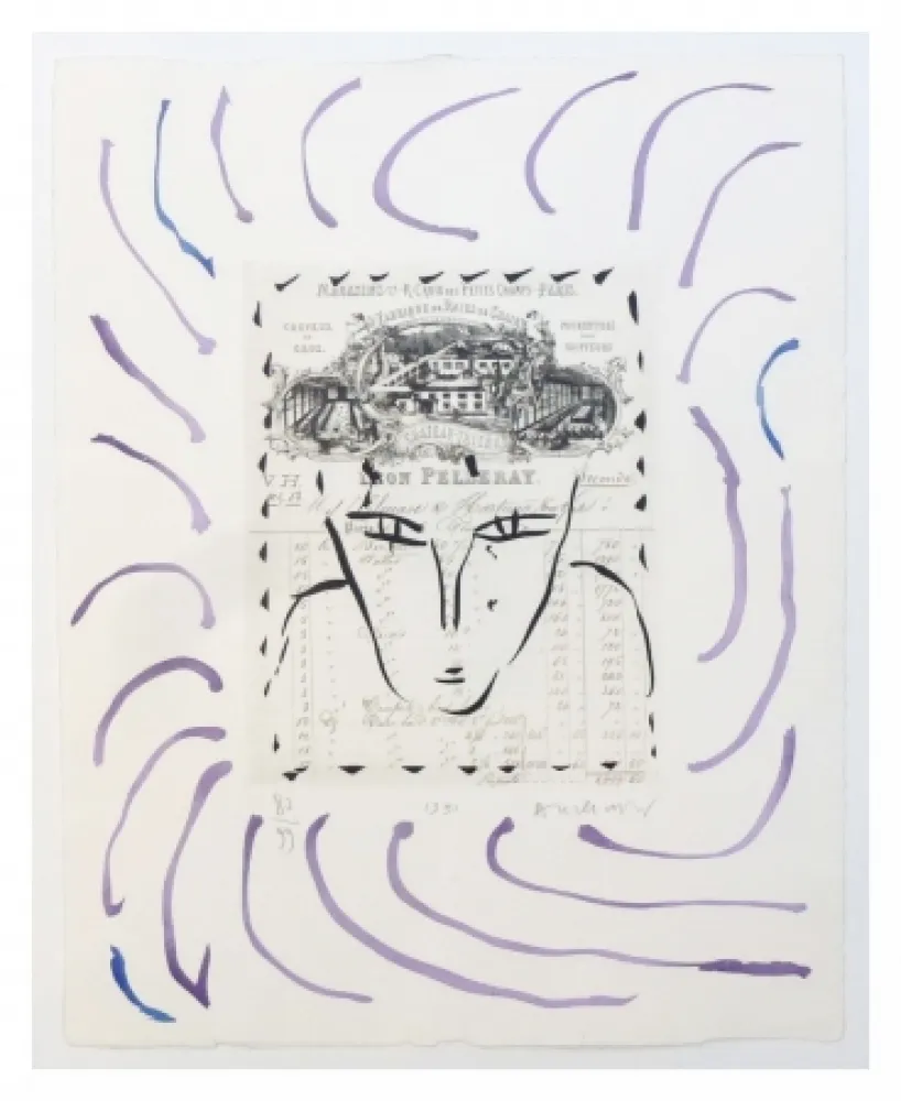 版画 Alechinsky - Rue Croix des petits champs