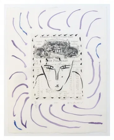 版画 Alechinsky - Rue Croix des petits champs