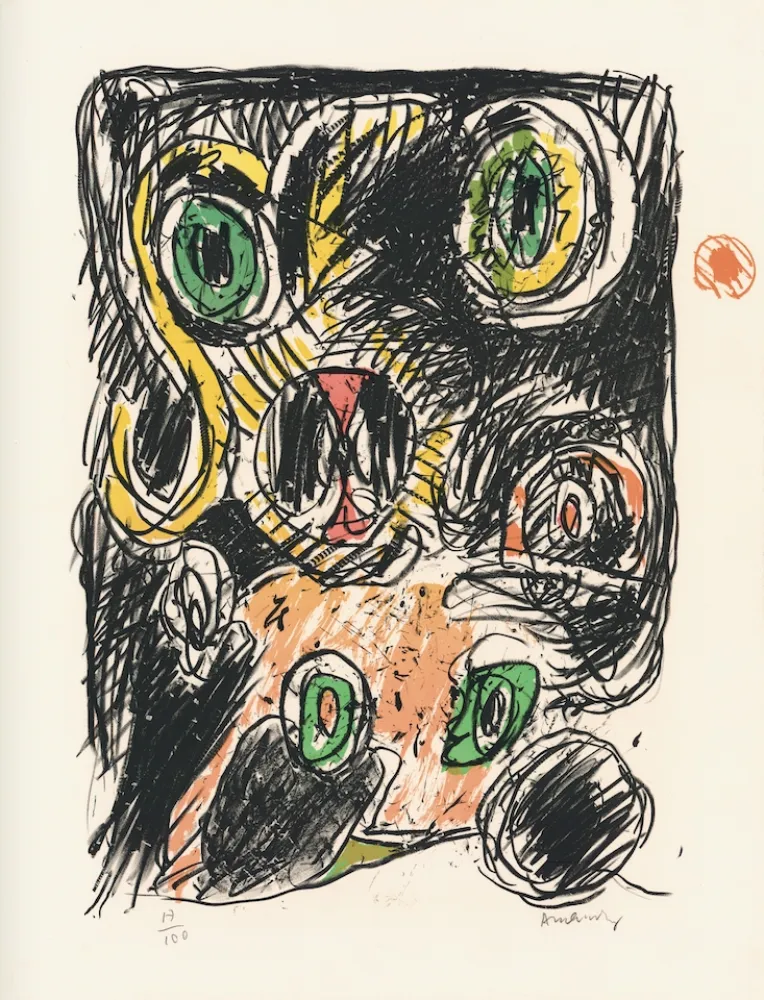 石版画 Alechinsky - Sac des lignes