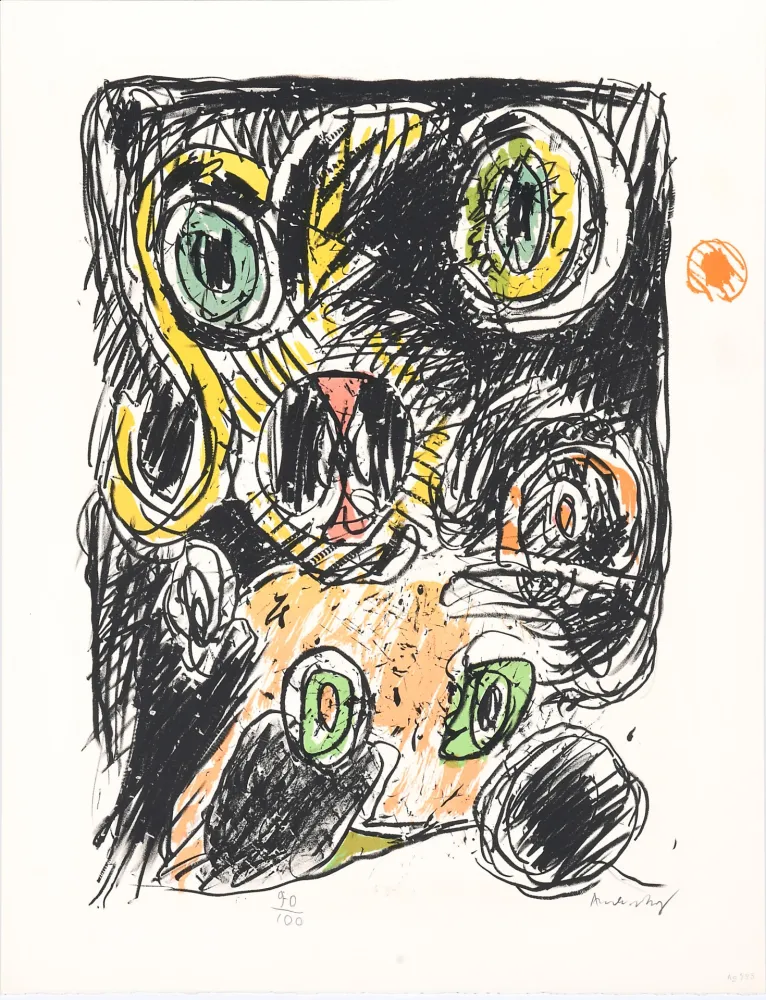 石版画 Alechinsky - Sac des lignes