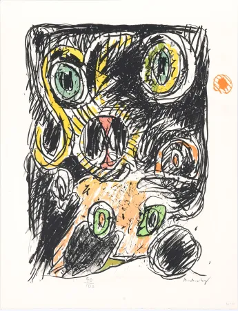 石版画 Alechinsky - Sac des lignes