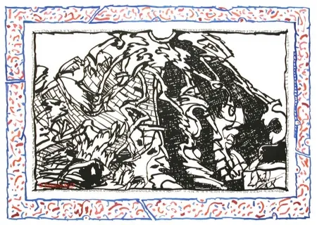 蚀刻飞尘法 Alechinsky - Sans l'écorce A